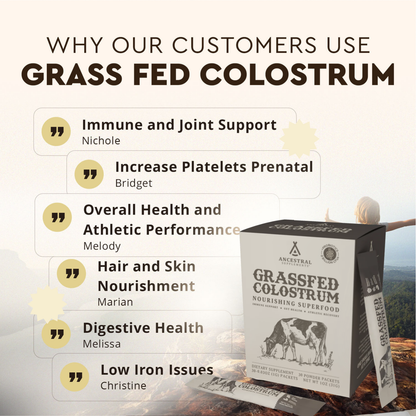 Grass Fed Beef Colostrum Stick Packs