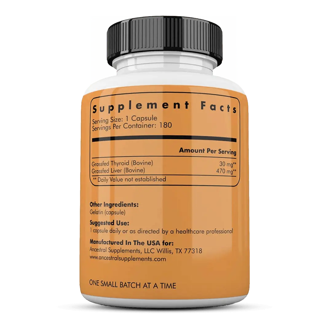 Grass Fed Beef Thyroid Buy 4 Get 2 (Plus Free Minerals) (VIP)