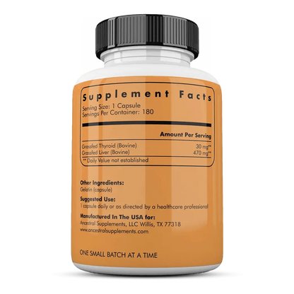 Grass Fed Beef Thyroid Buy 4 Get 2 (Plus Free Minerals) (VIP)