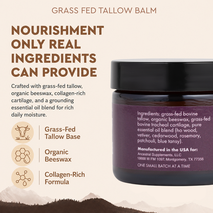 Grass Fed Beef Tallow Balm