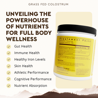 Grass Fed Beef Colostrum Jar