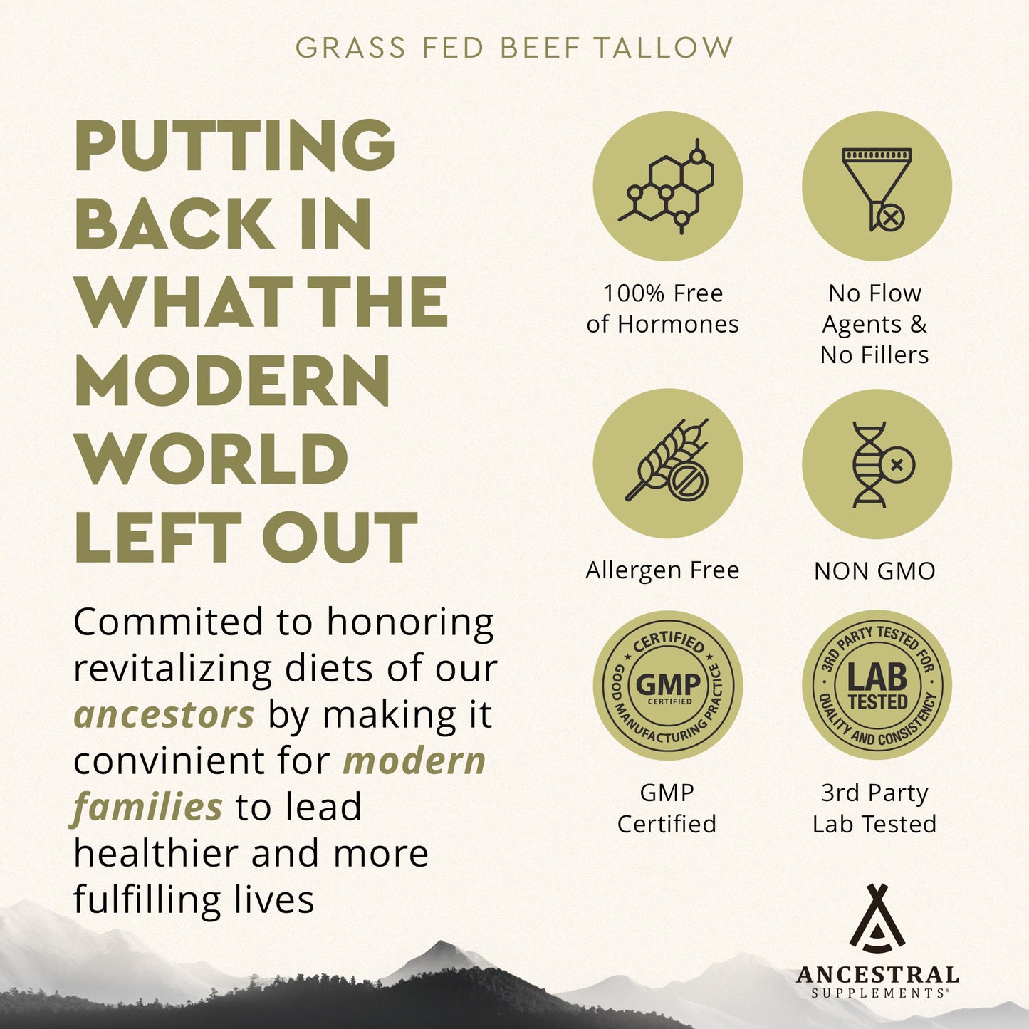 Grass Fed Beef Tallow