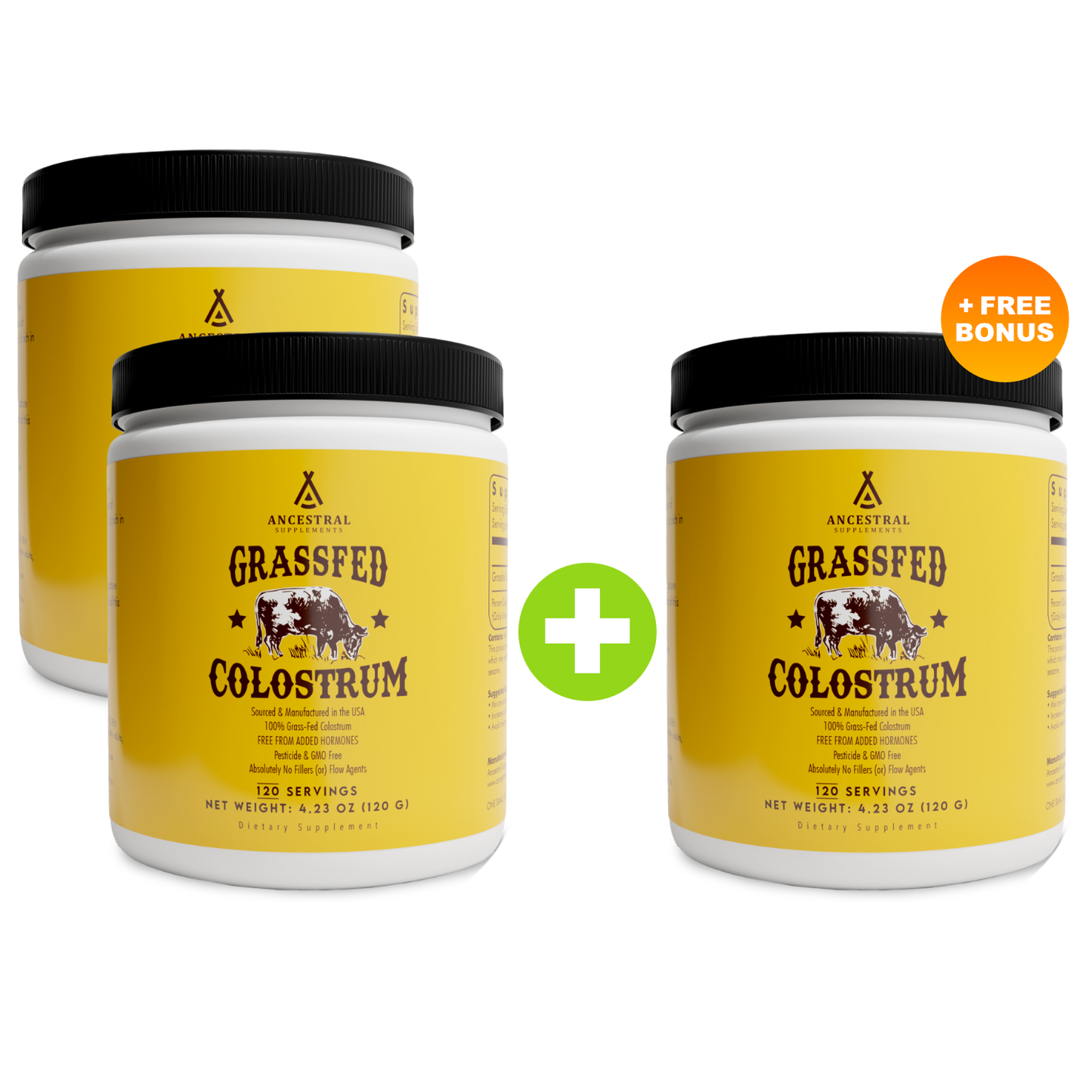 Grass-Fed Beef Colostrum Jar - Buy 2, Get 1 Free