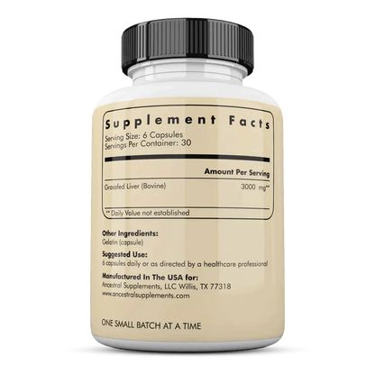 Grass Fed Beef Liver 3-Month Supply | 40% Off + Free Gifts