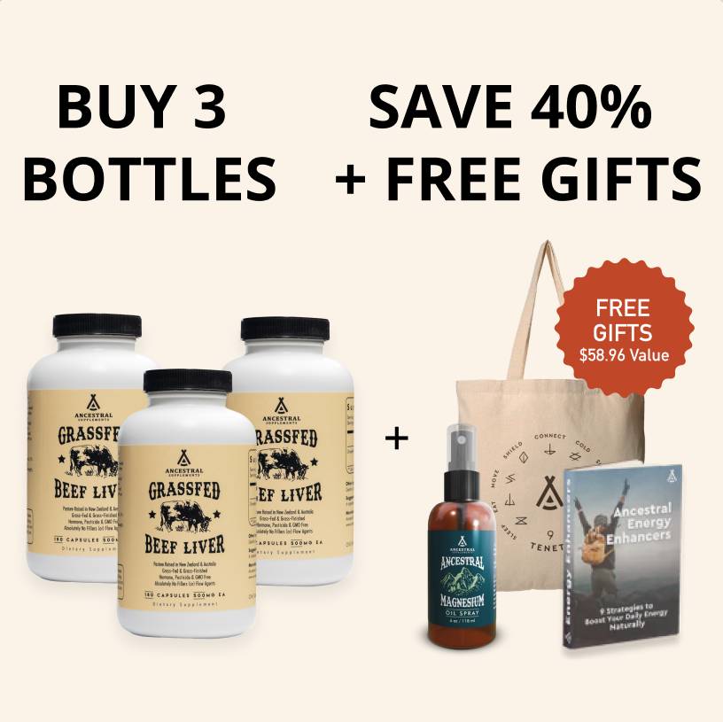 Grass Fed Beef Liver 3-Month Supply | 40% Off + Free Gifts