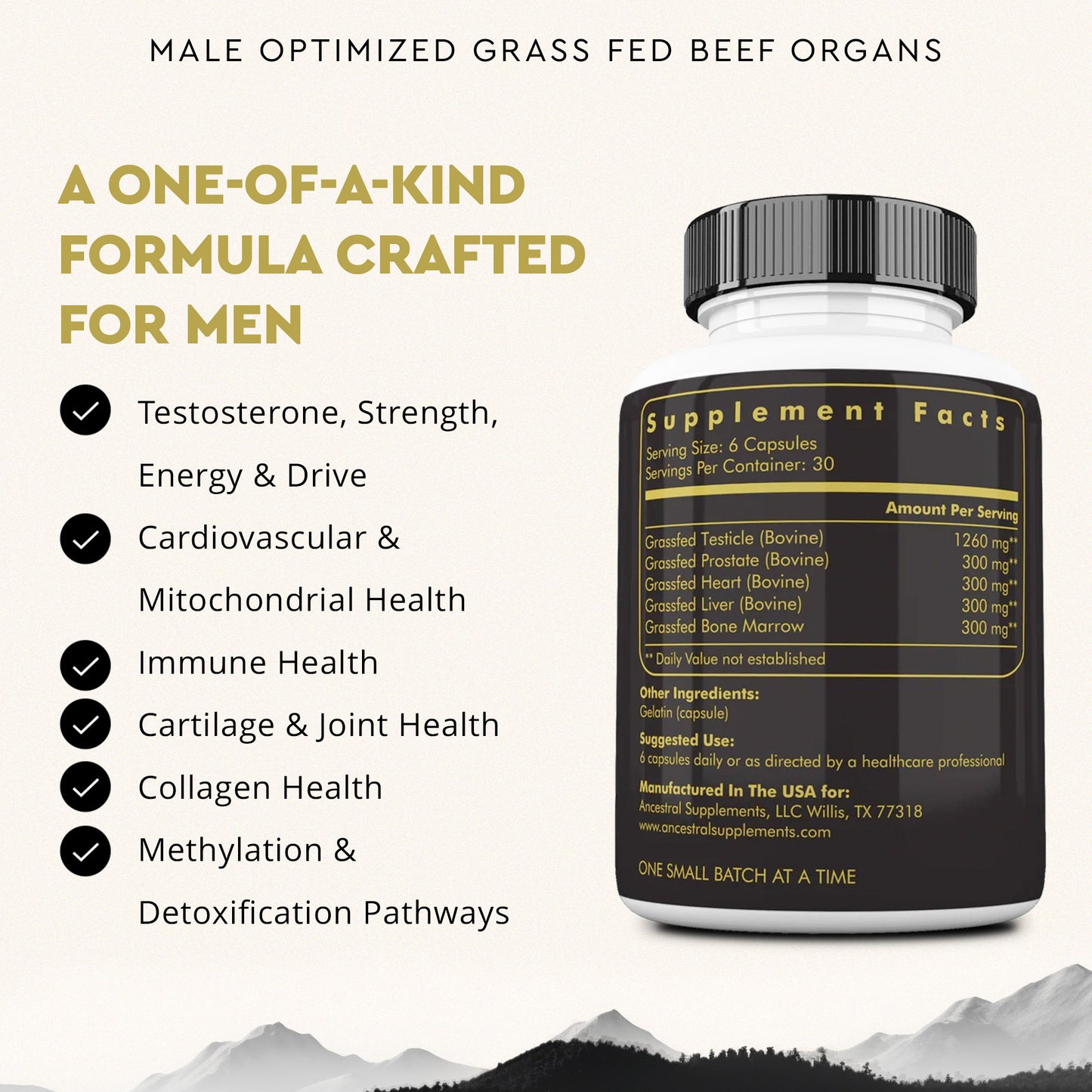 MOFO: Male Optimization Formula with Grass Fed Beef Organs