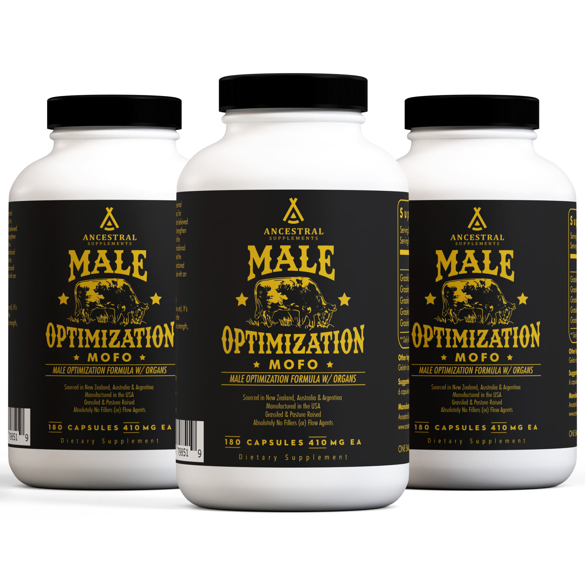 MOFO: Male Optimization Formula with Grass Fed Beef Organs 3-Pack