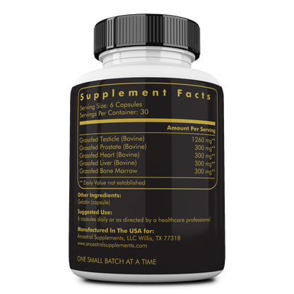 MOFO: Male Optimization Formula with Grass Fed Beef Organs