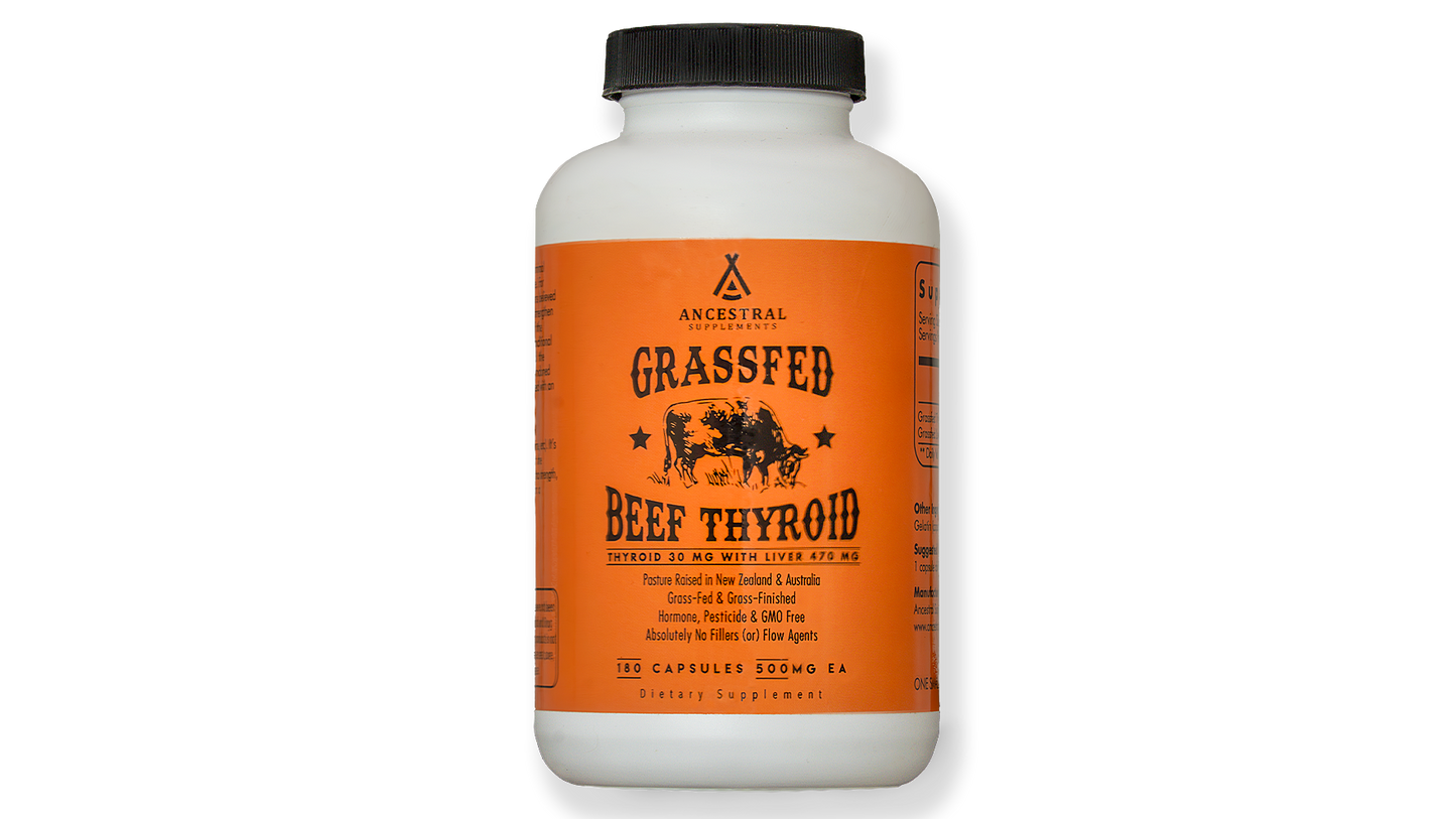 Grass Fed Beef Thyroid (VIP)