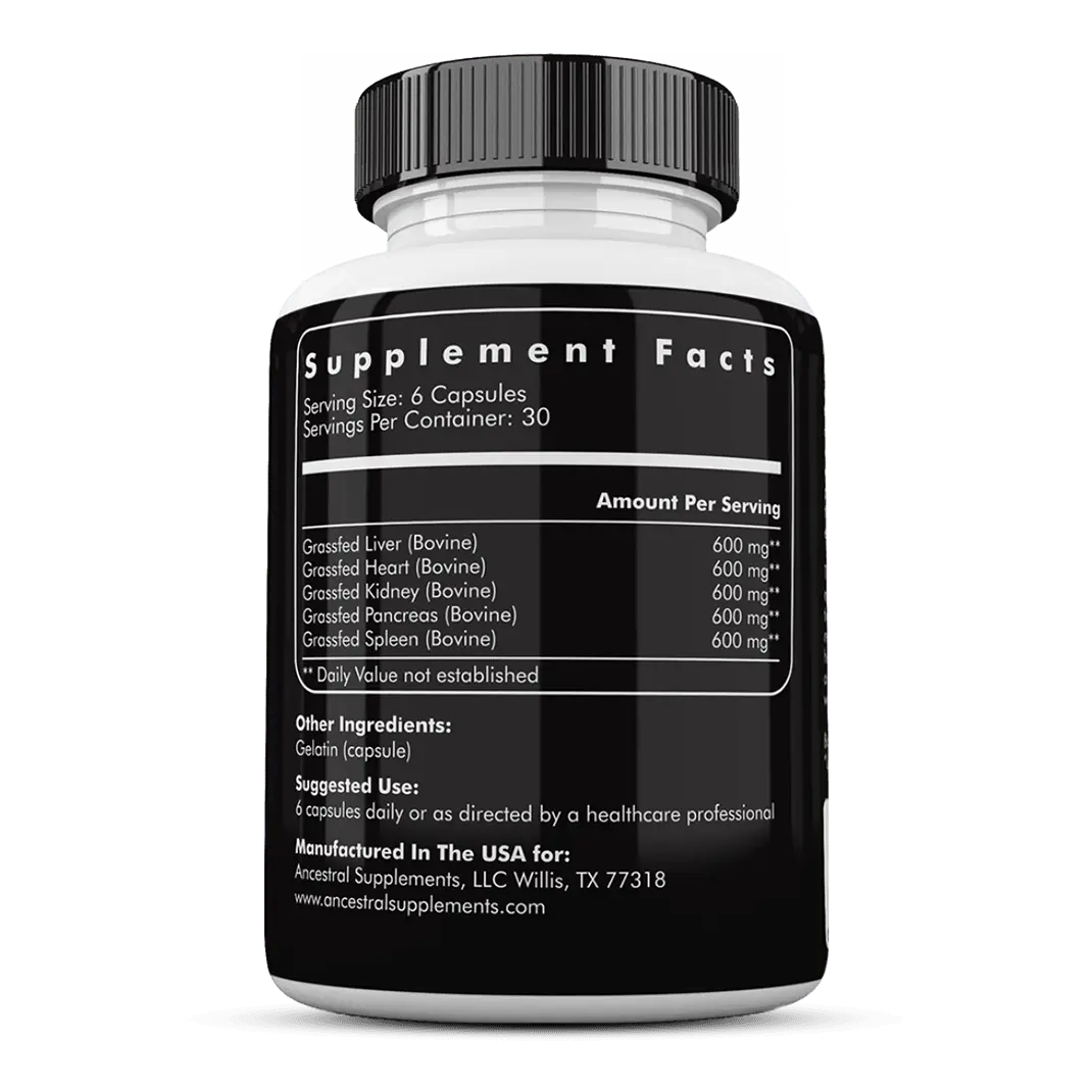 Grass Fed Beef Organs